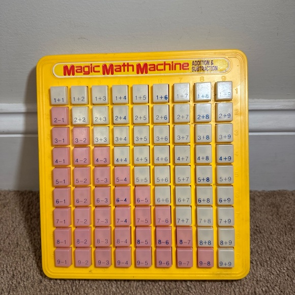 Other | Magic Math Machine Vintage 1988 Addition And Subtraction Push ...